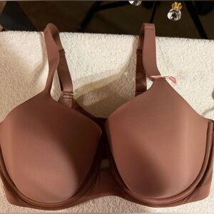 Smooth Full-Coverage Underwire Bra — Cocoa Brown